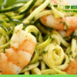 Camarão com Espaguete de Abobrinha Low Carb