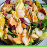 Salada de Camarões e Manga Low Carb
